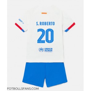 Barcelona Sergi Roberto #20 Replika Bortatröja Barn 2023-24 Kortärmad (+ Korta byxor)